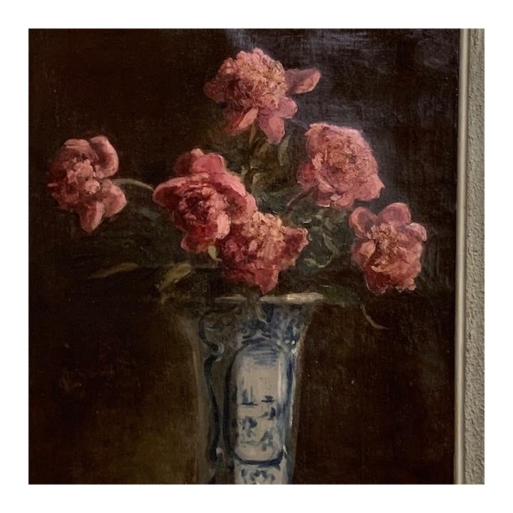 Vintage Still Life Pink Roses