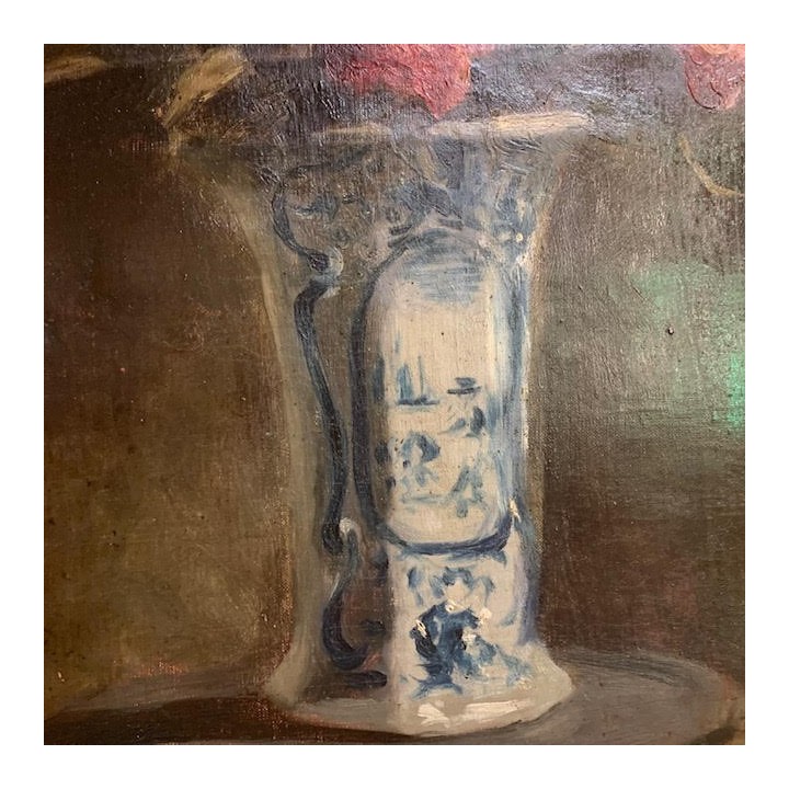 Vintage Still Life Pink Roses