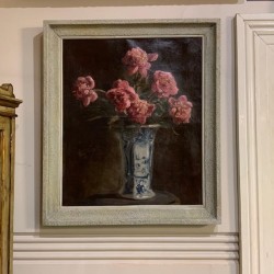 Vintage Still Life Pink Roses