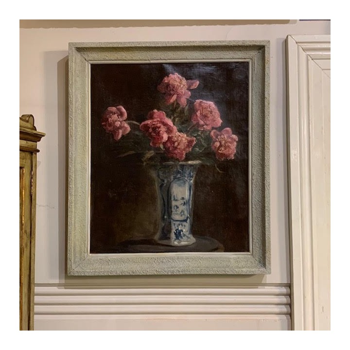 Vintage Still Life Pink Roses