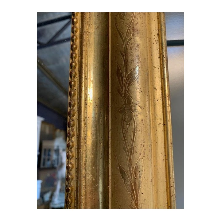 C19th Louis Philippe Water Gilded Mirror 1370 X 830