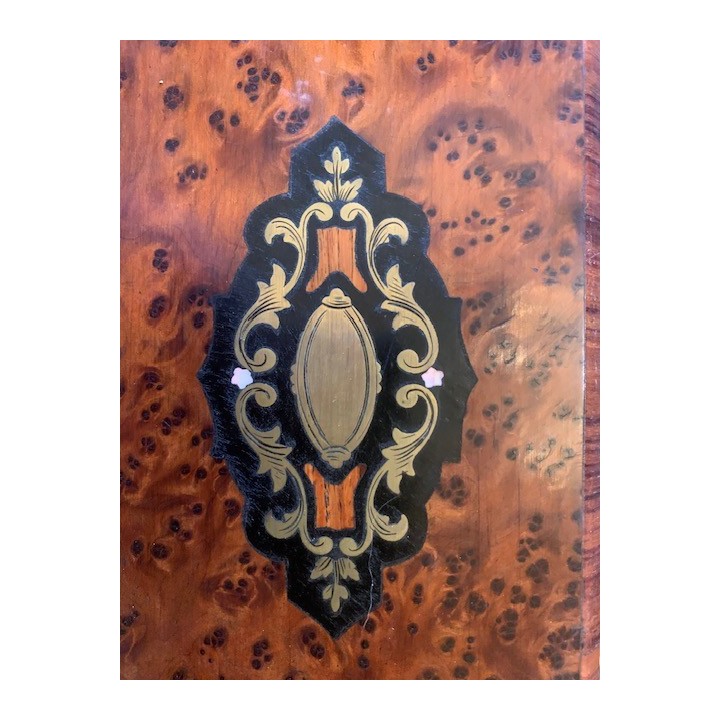 C19th French Napoleon III Box Blue Interior