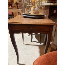 C19th French Oak Side Table Rustic