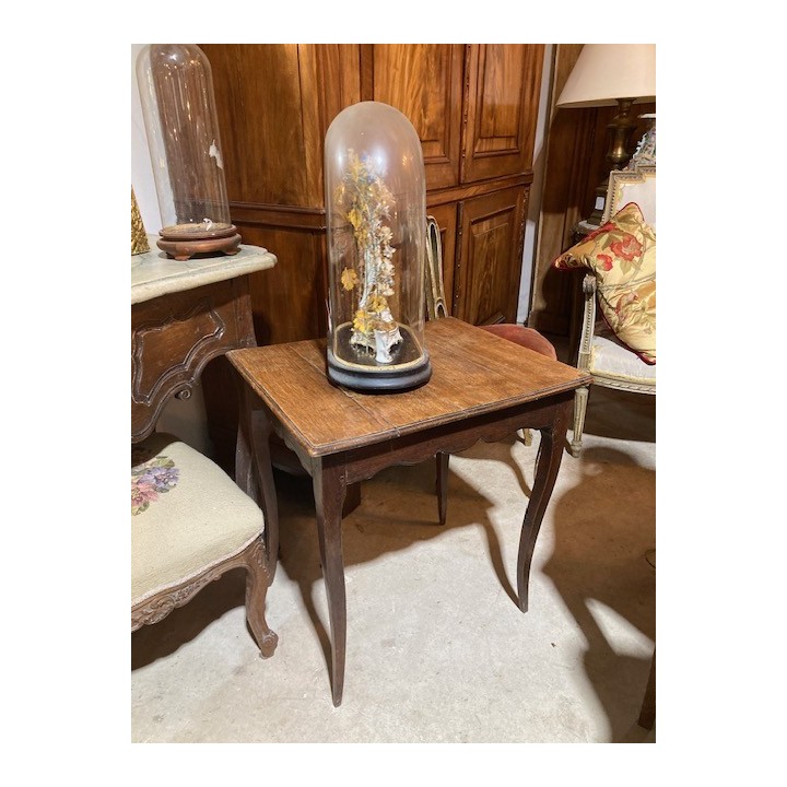 C19th French Oak Side Table Rustic