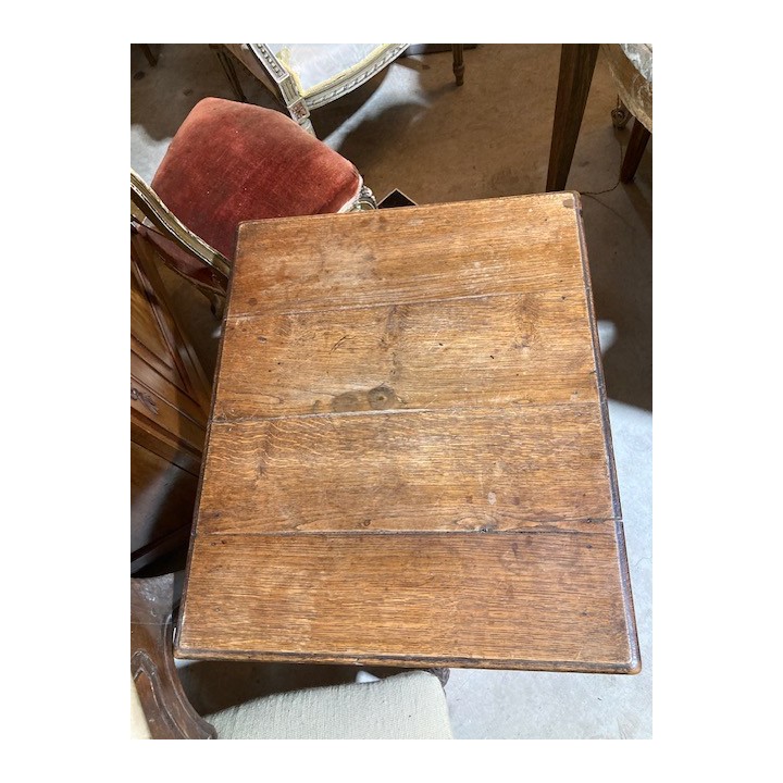 C19th French Oak Side Table Rustic