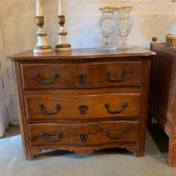 SOLD C19th French Walnut Chest of Drawers
