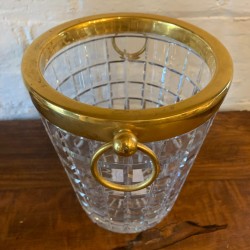 Vintage Fine French Crystal Ice Bucket two available