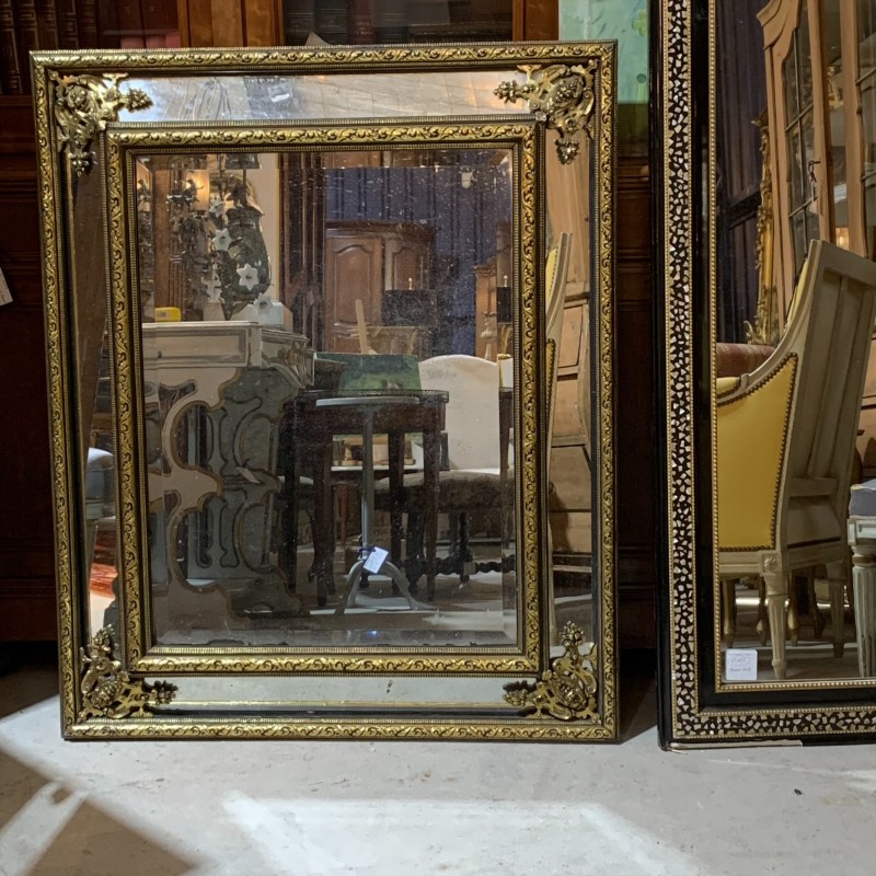 C19th French Parclose Mirror