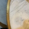 Early C19th French Napoleon III Oval Gueridon Water gilding and White Marble