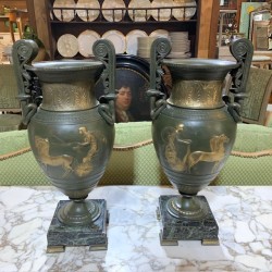 C19th French Pair of Bronze...