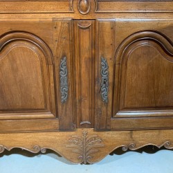 C18th French Walnut Buffet a Deux Corps