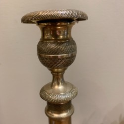 C19th Bronze Pair of Candle Holder