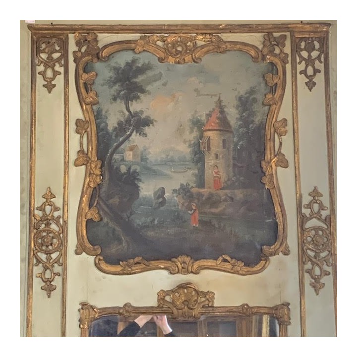 C18th French Trumeau Original Patina