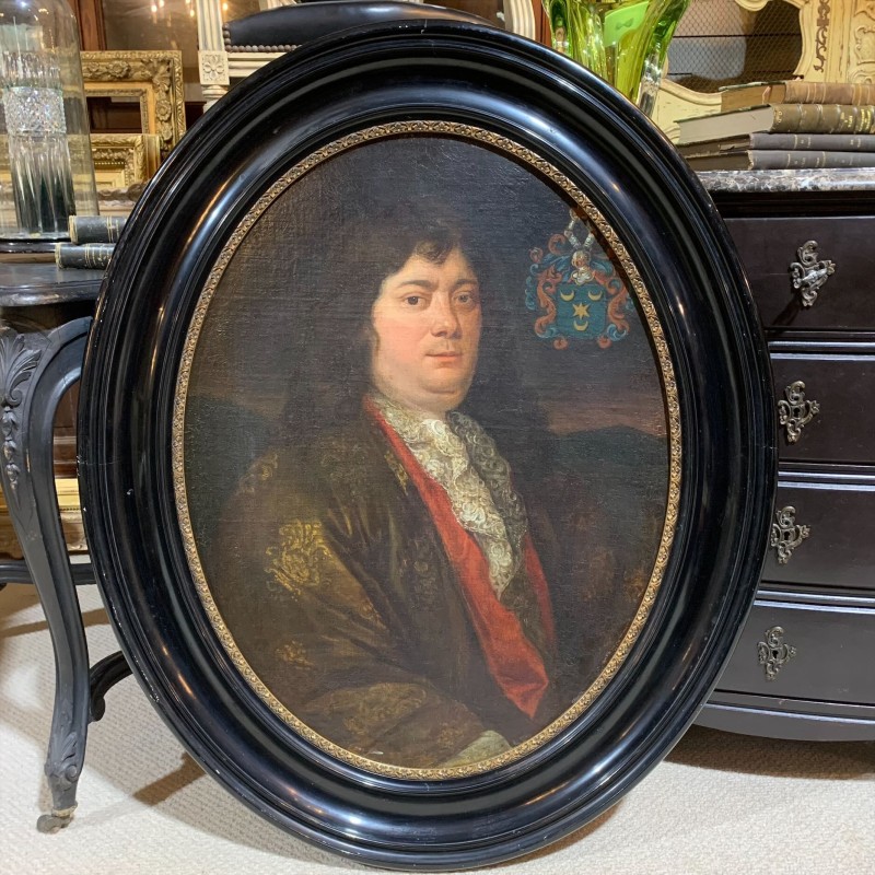 C18th French Oval Portrait