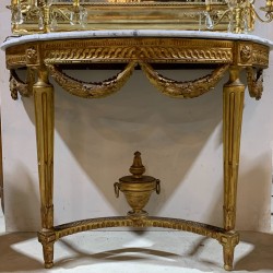 C18th French Louis XVI Console with Marble top