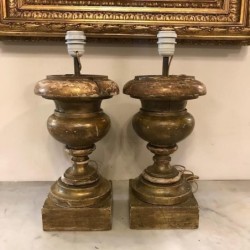 C1900 French Pair of Urns Lamps