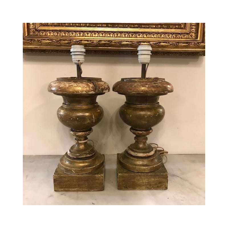C1900 French Pair of Urns Lamps