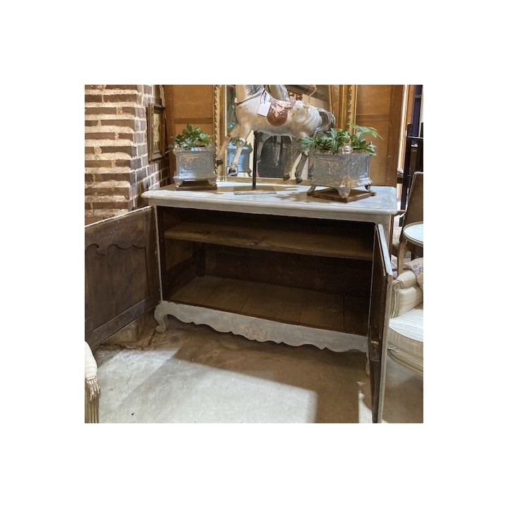 C19th French Oak Buffet Painted Finish