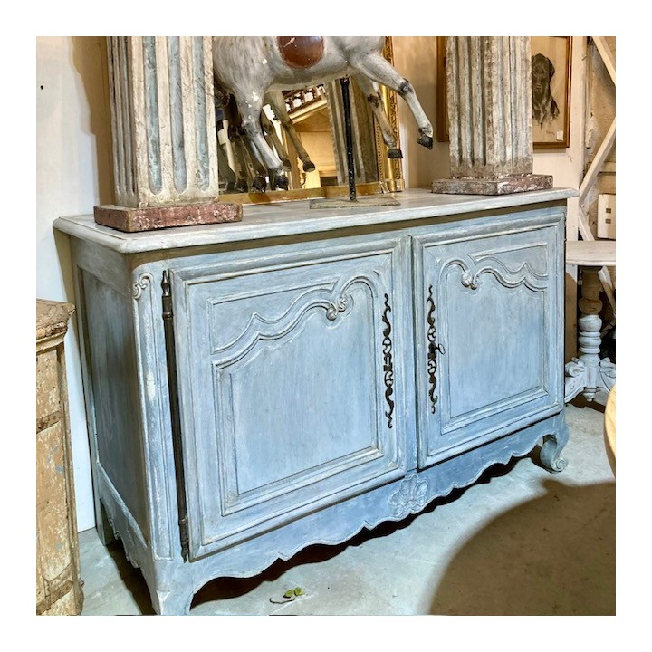 C19th French Oak Buffet Painted Finish