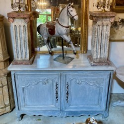 C19th French Oak Buffet Painted Finish