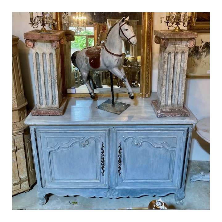 C19th French Oak Buffet Painted Finish