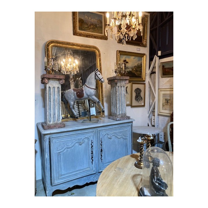 C19th French Oak Buffet Painted Finish