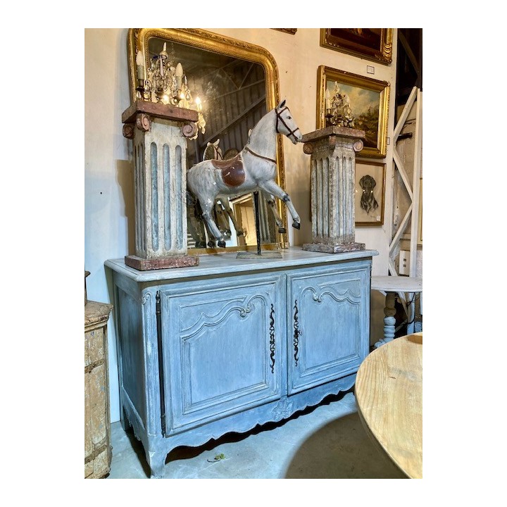 C19th French Oak Buffet Painted Finish