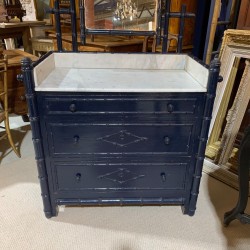 C1900 French Faux Bamboo Dressing Table Drawers