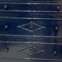 C1900 French Faux Bamboo Dressing Table Drawers