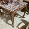 C19th Centre Table Walnut with Grillotte Marble