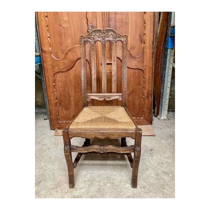 C1900 French Set of Dining Chairs Oak