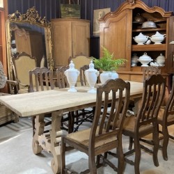 C1900 French Set of Dining Chairs Oak