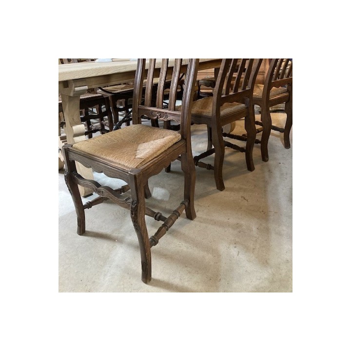 C1900 French Set of Dining Chairs Oak