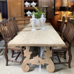 Antique Wash Oak Spanish Table