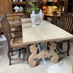 Antique Wash Oak Spanish Table