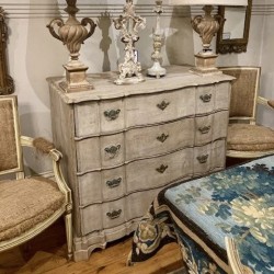 C19th Dutch Wash Oak Chest...