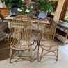 Vintage French Cane Armchairs x 4