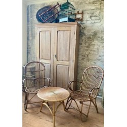 Vintage French Cane Armchairs x 4