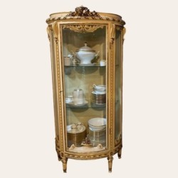 Vitrine Francaise C1900 French Painted Louis XVI Style