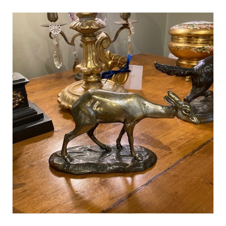 Bronze Argentée France Signed