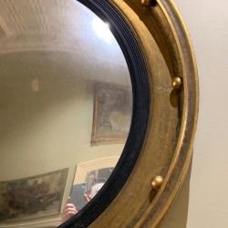 Regency Style Vintage Convex Mirror