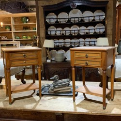 French Vintage Pair of Side Tables