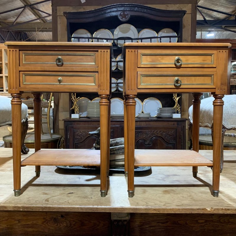 French Vintage Pair of Side Tables