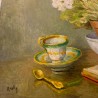 C1940 Still Life Painting Oil on Canvas