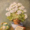 C1940 Still Life Painting Oil on Canvas