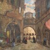 SOLD C1940 Spanish Oil on Canvas