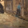 SOLD C1940 Spanish Oil on Canvas