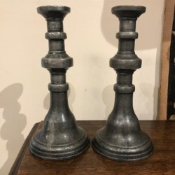 Late C18th Pewter Candlesticks