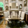 6 Vintage Dining Chairs Upholstered