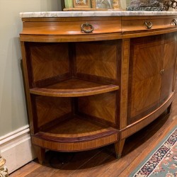 C1940 French Deco Marble Top Sideboard